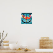 Poster Sentiment de flottabilité - Essayer le ballonnemen (Cuisine)