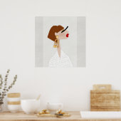 Poster Sentiment de mode fabuleuse Art de mode Glamour (Cuisine)