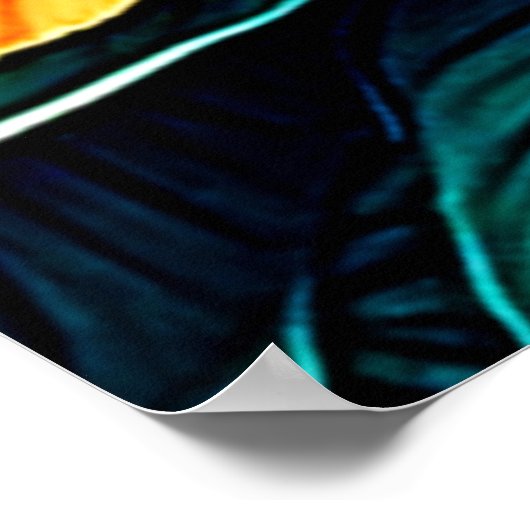 Poster Sentiments Colorés : Visage Abstrait (Coin)