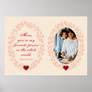 Poster Sentiments Photo Keepsaké Elegant Mothers Day