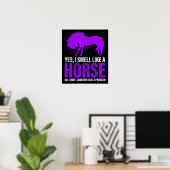 Poster Sentir comme un cheval n'est pas un problème (Bureau à domicile)