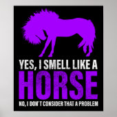 Poster Sentir comme un cheval n'est pas un problème (Devant)