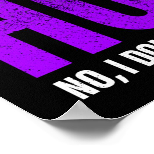 Poster Sentir comme un cheval n'est pas un problème (Coin)