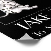 Poster Sentir La Dalmatie Rose Chiot Inspirationnel (Coin)