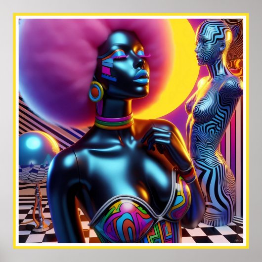 Poster Sentry consensuel Ken Gage Imaginaire Vaporwave (Devant)