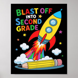 Poster S'envoler en deuxième année Premier jour d'école