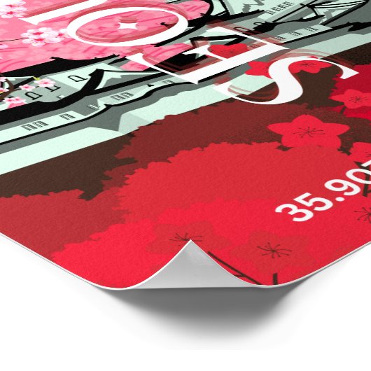 Poster Séoul Corée du Sud (Coin)