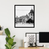 Poster Séoul, Corée Street Scene 1912 (Bureau à domicile)