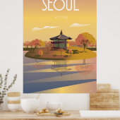 Poster Séoul Corée Travel (Cuisine)