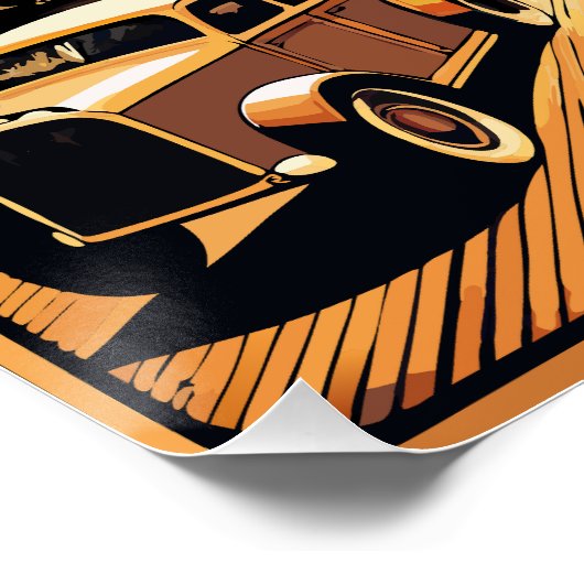 Poster Sepia Cityscape Triptyque (Coin)