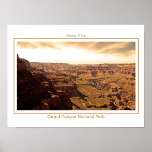 Poster Sepia du Grand Canyon