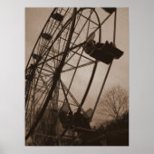 Poster Sepia Ferris Wheel (Devant)