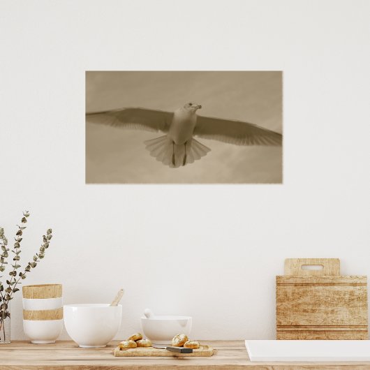 Poster Sepia Gull (Cuisine)
