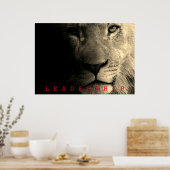 Poster Sepia Motivation Leadership Roi Lion (Cuisine)