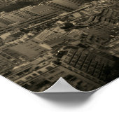 Poster Sepia Tour Eiffel Brown Paris Europe Travel (Coin)