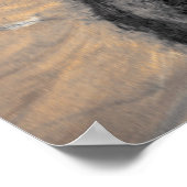 Poster Sepia Tournesol peinture fine art moderne (Coin)