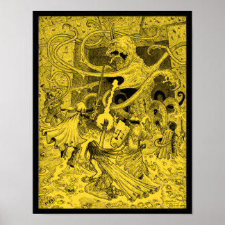 Poster sépia Zargon 11x14