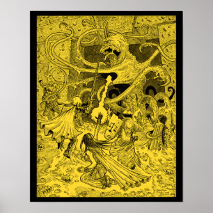 Poster sépia Zargon 16 x 20"