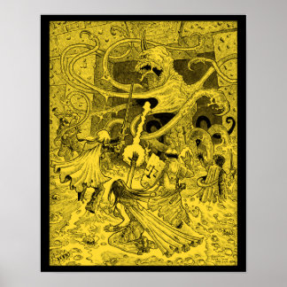 Poster sépia Zargon 16 x 20"