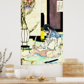 Poster Seppuku du général Gidayu 1880 (Cuisine)