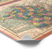 Poster Sept cartes du monde (Coin)