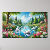 Poster Sept Cygnes (Devant)