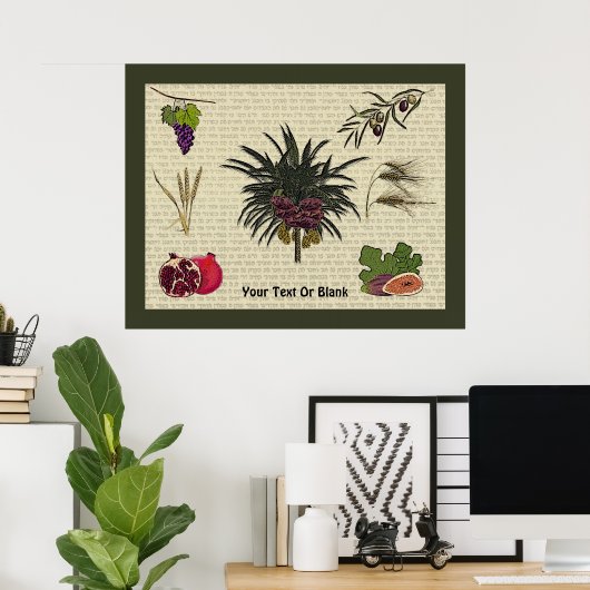 Poster Sept espèces (Bureau à domicile)