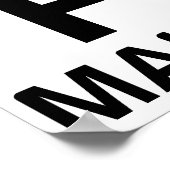 POSTER SEPT JOURS SANS PIZZA REND UN FAIBLE (Coin)