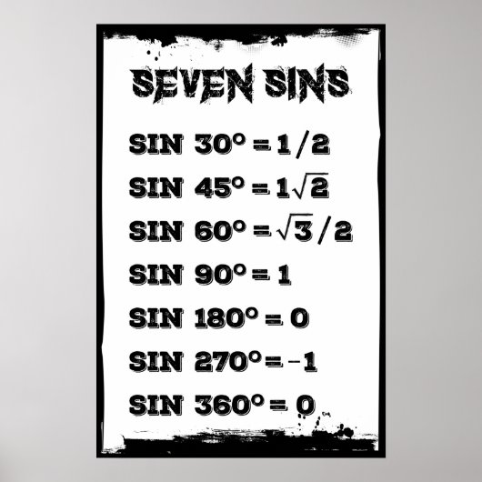 Poster Sept péchés (Devant)