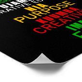 Poster Sept Principes De Kwanzaa Christmas Afro-america (Coin)