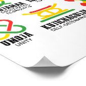 Poster Sept Principes De Kwanzaa Fier Africain-Américain (Coin)