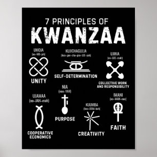 Poster Sept Principes De Kwanzaa Happy Kwanzaa 4