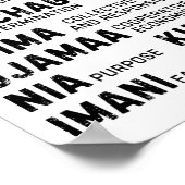 Poster Sept Principes De Kwanzaa Happy Kwanzaa 9 (Coin)