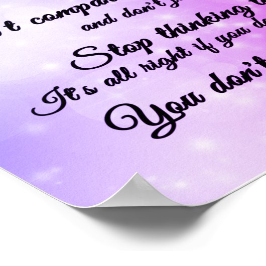 Poster Sept règles simples pour la vie - peuvent changer  (Coin)