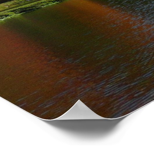 Poster Sept sources Automnes Arbres et Étang (Coin)