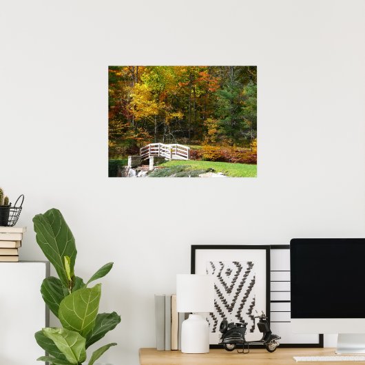 Poster Sept Sources Pont D'Automne I Paysage D'Automne (Bureau à domicile)