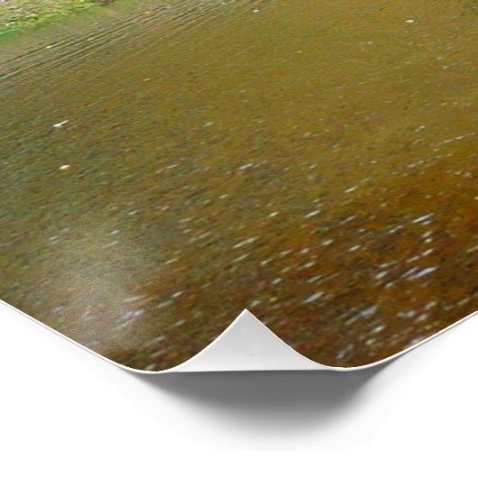 Poster Sept sources Pont d'automne III Paysage d'automne (Coin)