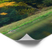 Poster Sept Sources Pont de la Cascade II Paysage d'autom (Coin)