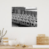 Poster Septa Transit M-3 Market Frankford Blue Line Cars (Cuisine)