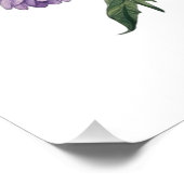 Poster Septembre Aster Mois de naissance Floral personnal (Coin)