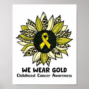 Poster Septembre Nous Portons Le Tournesol Doré Enfance C