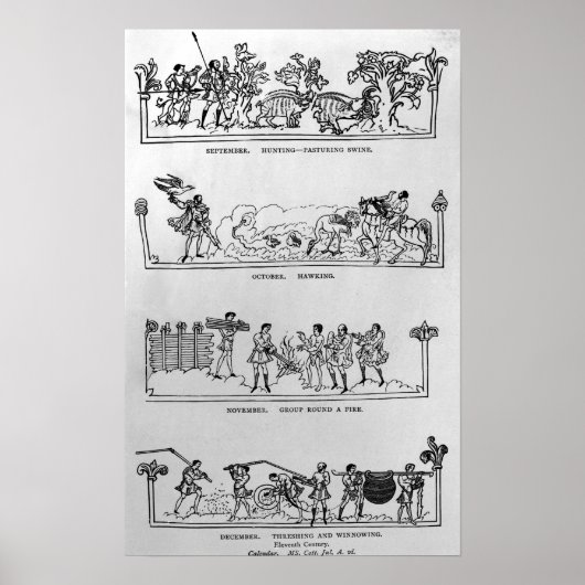 Poster septembre, octobre, novembre et décembre (Devant)