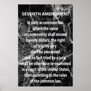 Poster Septième amendement