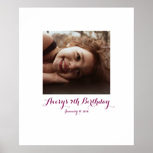 Poster Septième anniversaire 7e Connexion Bureau du Parti (Devant)