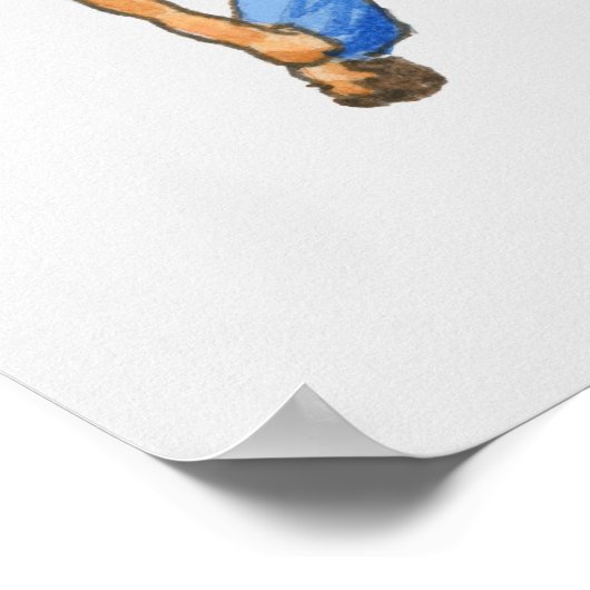 Poster Séquence d'illustrations montrant la gymnaste masc (Coin)