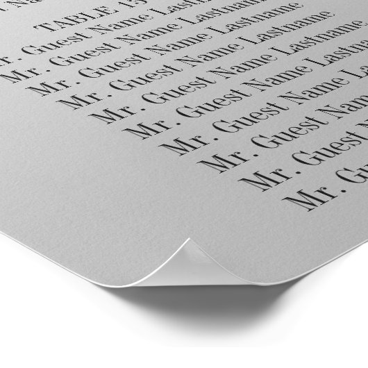 Poster Séquins d'argent Mariage de la Bow rouge (Coin)