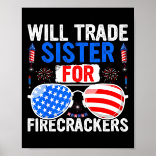 Poster Sera La Soeur Pour Les Pétards 4 juillet Fir