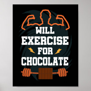 Poster Sera Pratiqué Pour L'Exercice De Gymnastique Choco