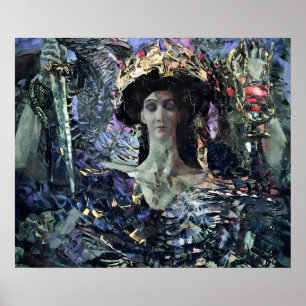 Poster Séraphin à six ailes (Azrael) par Mikhail Vrubel