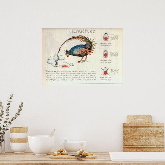Poster Seraphinianus codex (Cuisine)